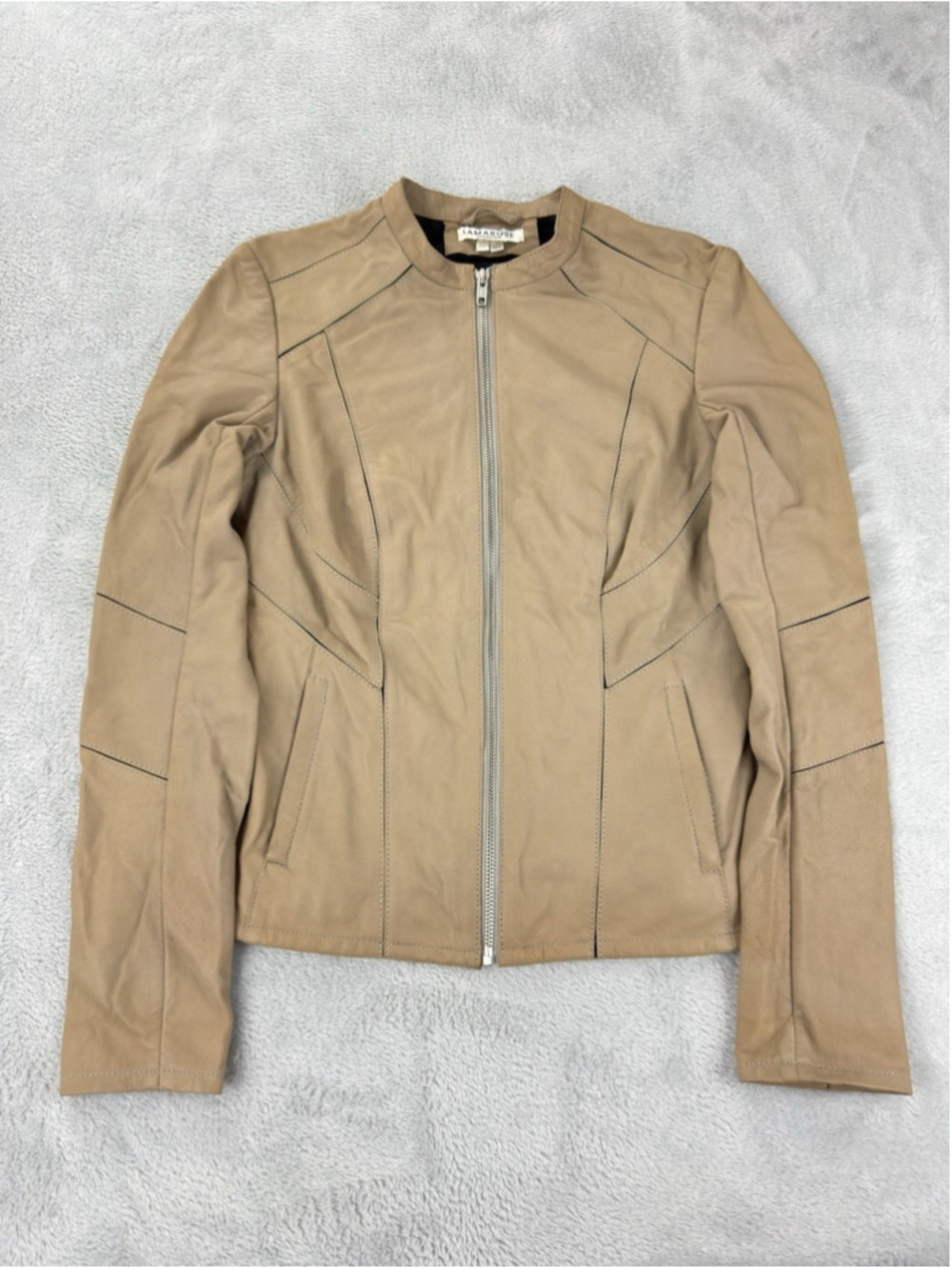 Larmarque Collection Women's Size Xs 100% Brown Leather Jacket